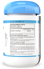 ifeelFIT Acetyl L-Carnitine (Alcar) - 500mg - 60 Vegetable Capsules