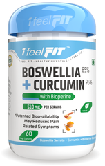 ifeelFIT Boswellia Serrata and Curcumin with Bioperine - 510mg - 60 Vegetable Capsules