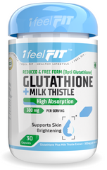 ifeelFIT Reduced Glutathione with Milk Thistle 300mg - 30 Veg Capsules - Vegan