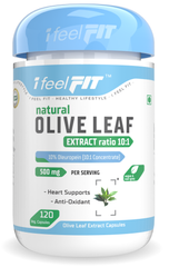 ifeelFIT Natural Olive Leaf Extract - 10% Oleuropein - 500mg - 120 Vegetarian Capsules