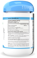 ifeelFIT Natural Olive Leaf Extract - 10% Oleuropein - 500mg - 120 Vegetarian Capsules